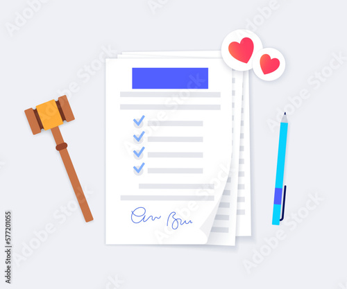 Legal marriage document