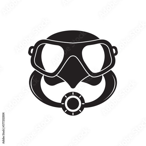 Diving goggles icon symbol,illustration design template.