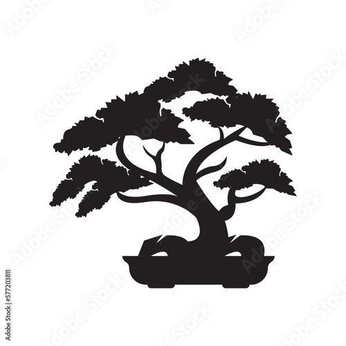 Bonsai symbol icon,illustration design template.