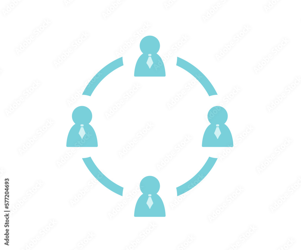 Team flat vector SVG icon Team flat vector SVG icon