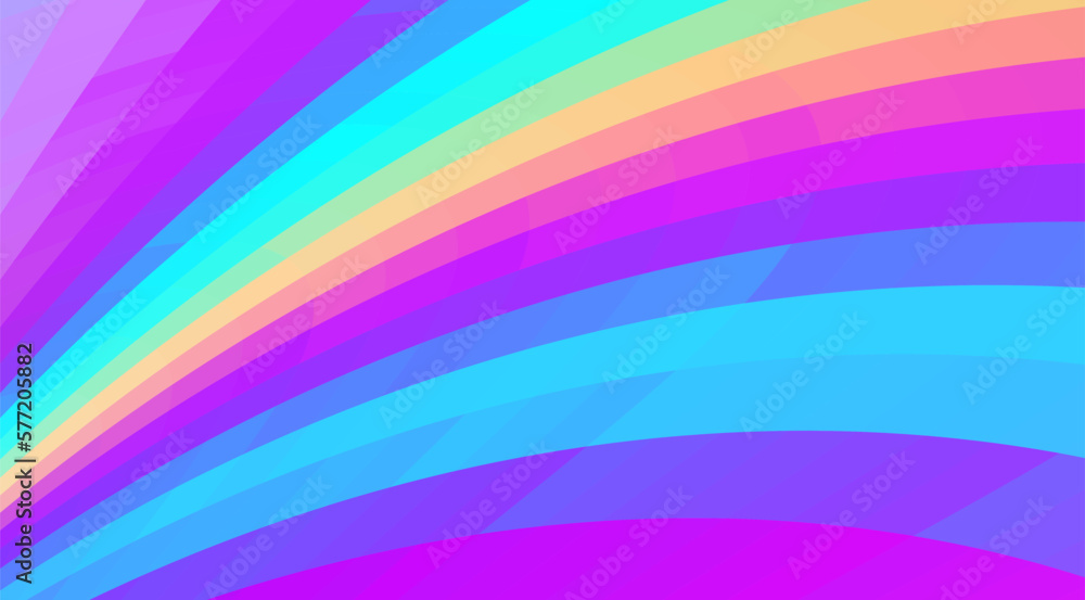 Multicolor background with purple and bluish cyan curved stripes