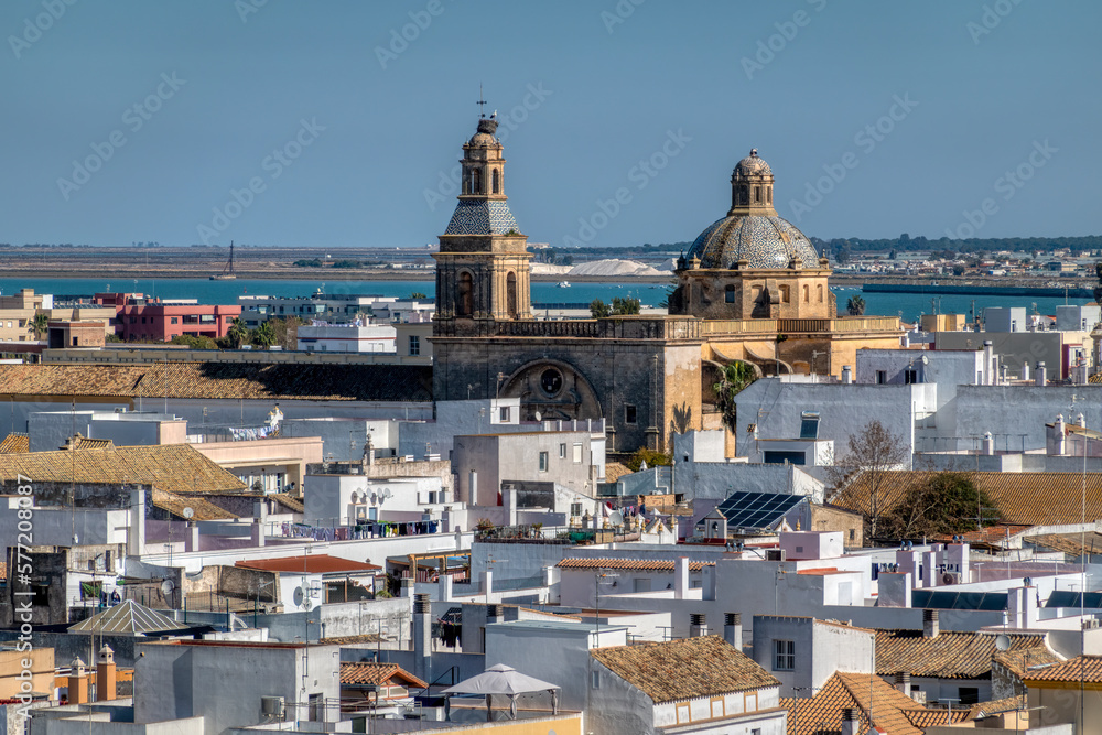 View of Sanlucar de Barrameda, in the province of Cadiz, Andalusia, Spain