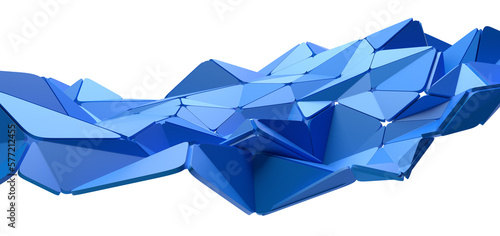 Abstract blue structure, 3d render