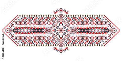 Romanian embroidery design element 5