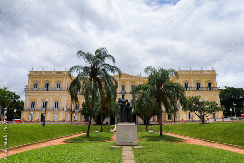 Rio de Janeiro, RJ, Brazil, 12/22/2022 - Façade of the National Museum, Quinta da Boa Vista photo