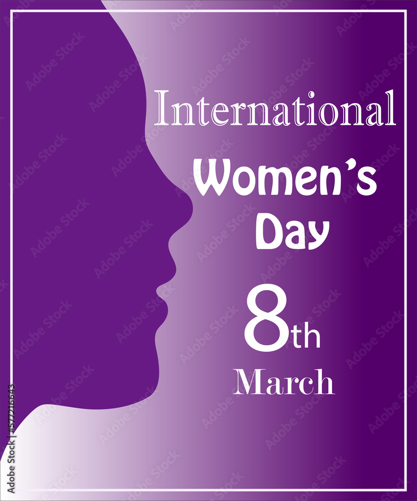 women's day purple card women's day purple card
