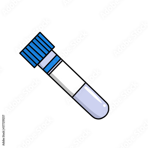 Blood collection tubes, color codes and order for draw. PNG illustration transparent.