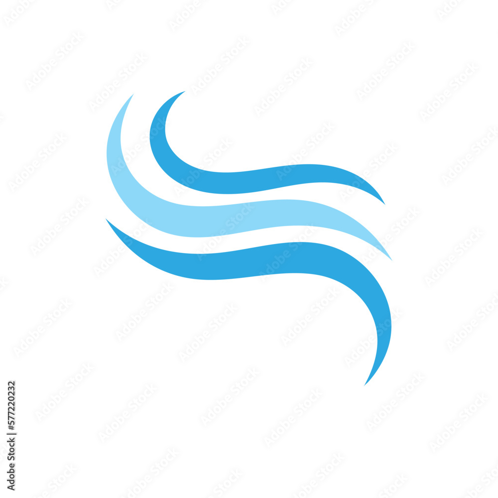 Water wave beach wave logo icon vector illustration design logo Water wave beach wave logo icon vector illustration design logo