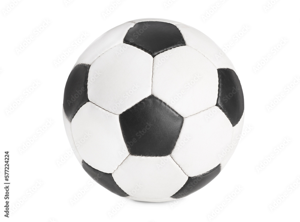 Soccer ball on white background. Football equipment Soccer ball on white background. Football equipment