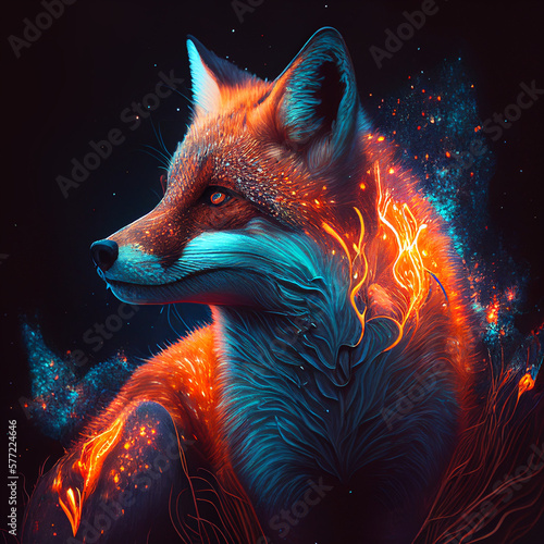 Moon Fire Fox © Fernanda