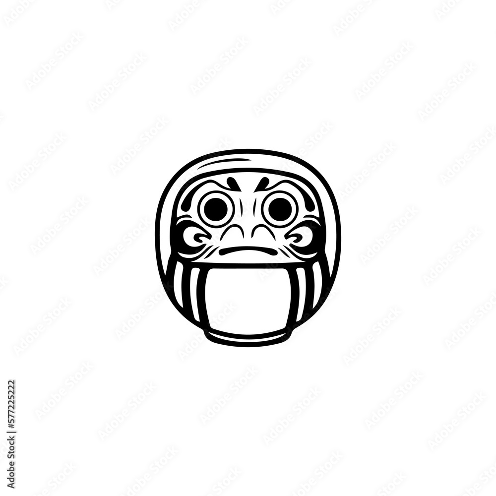 daruma illustration vector with concept daruma illustration vector with concept