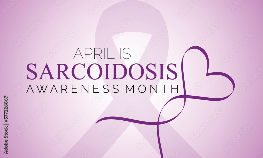 Vector illustration on the theme of SARCOIDOSIS awareness Month of April.Poster , banner design template Vector illustration. Vector illustration on the theme of SARCOIDOSIS awareness Month of April.Poster , banner design template Vector illustration.