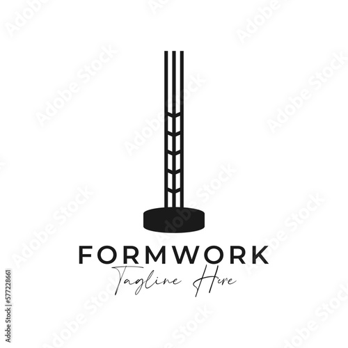 building formwork vector illustration logo