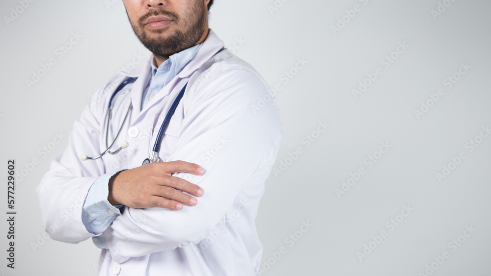 male doctor is holding stethoscope into the camera male doctor is holding stethoscope into the camera
