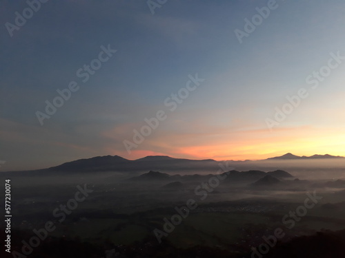 Sunset in Bandung Mountains