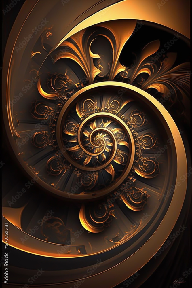 illustration background abstract clock, time, generative ai