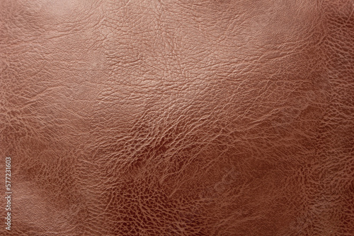 Surface of brown leather wrinkles texture for background.