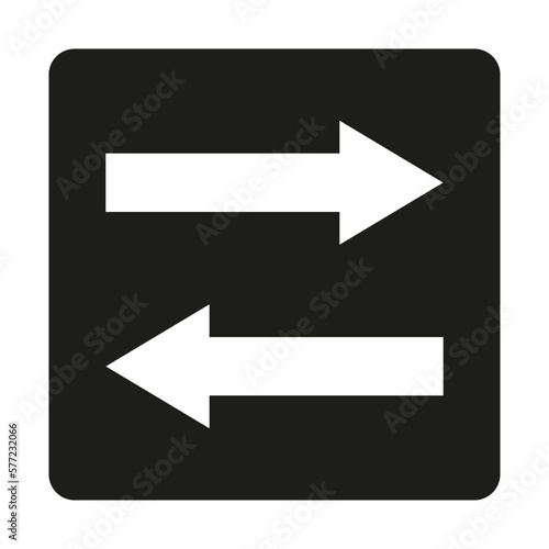 Free Download white arrows black square. Vector illustration. - GFXLoad
