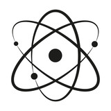 atom icon. Pharmacy concept. Education concept. Vector illustration.