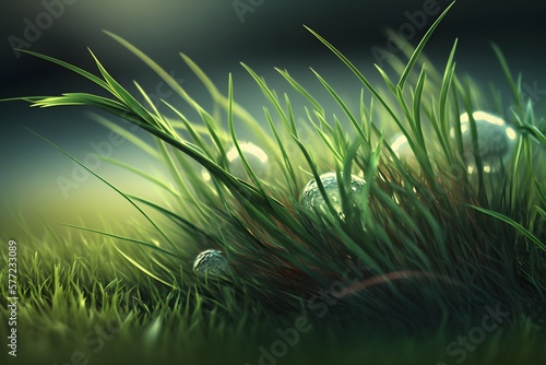 grass created using Generative AI Technology