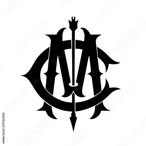 Simple letter MC logo