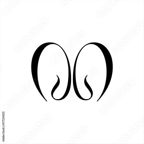 ABSTRACT LETTER M MODERN MINIMALIST LOGO DESIGN