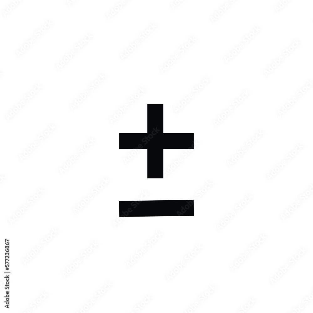 Plus sign and Minus Plus sign and Minus