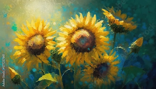 Sunflowers midday