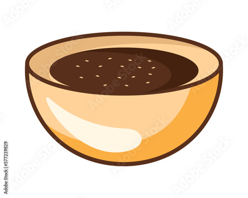 sauce soja in bowl