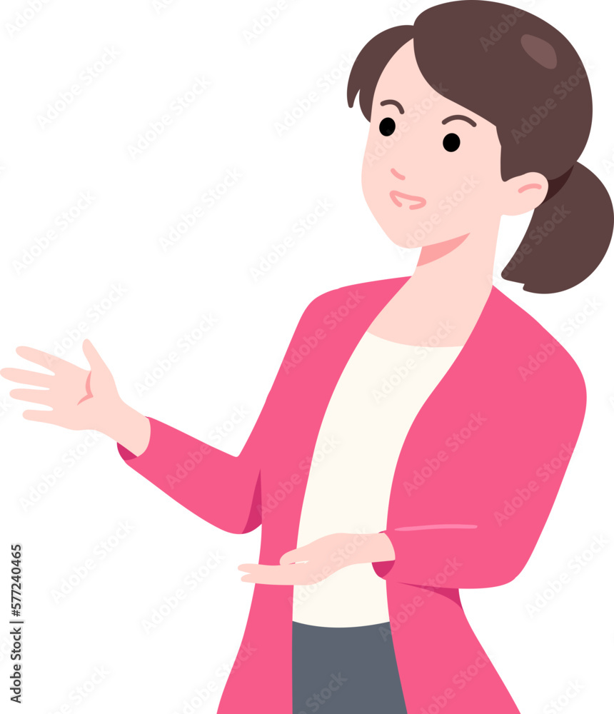 Female Entrepreneur Present Flat Female Entrepreneur Present Flat