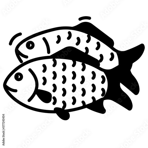 fish glyph icon