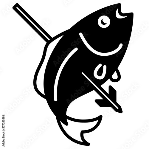 fish glyph icon