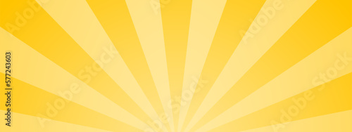 集中線　シンプル　使いやすい　横　横長　オレンジ