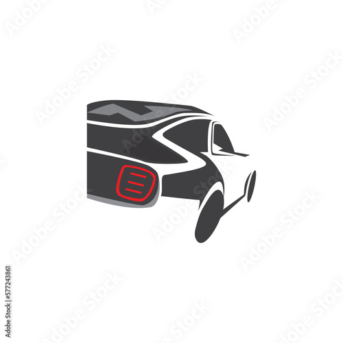 sedan abstract icon car logo design vector illustration