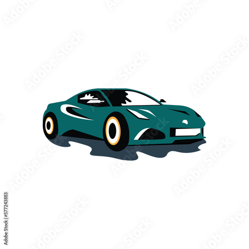 luxury car icon illustration design color vector element © rokhmatulloh
