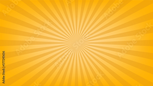 abstract orange sunburst pattern background for modern graphic design element. shining ray cartoon with colorful for website banner wallpaper and poster card decoration