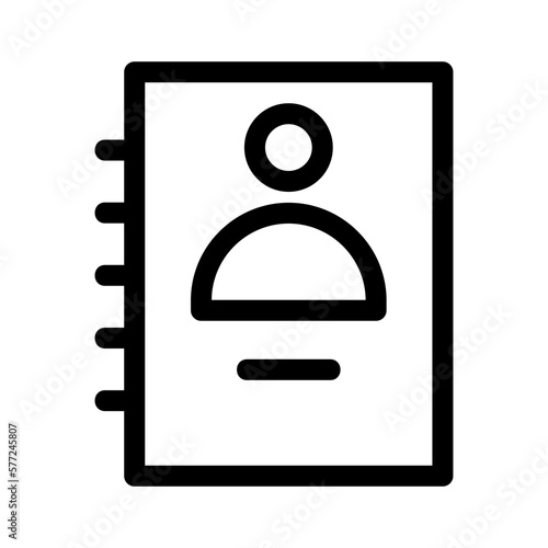 address book icon or logo isolated sign symbol vector illustration - high quality black style vector icons
