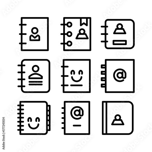 address book icon or logo isolated sign symbol vector illustration - high quality black style vector icons
