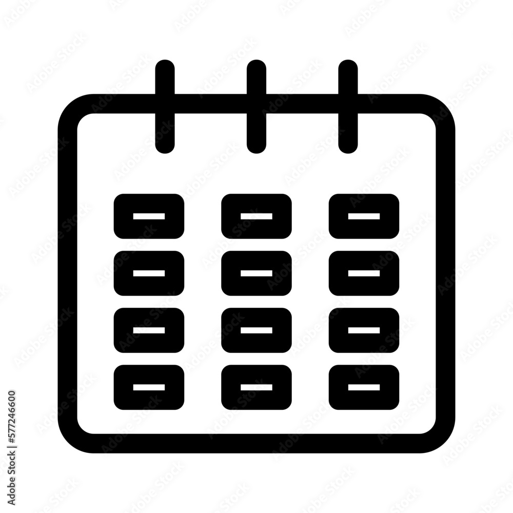 calendar icon or logo isolated sign symbol vector illustration - high quality black style vector icons
calendar icon or logo isolated sign symbol vector illustration - high quality black style vector icons