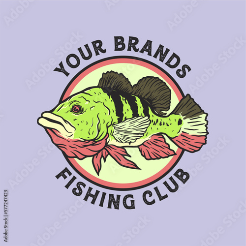 peacock bass vector