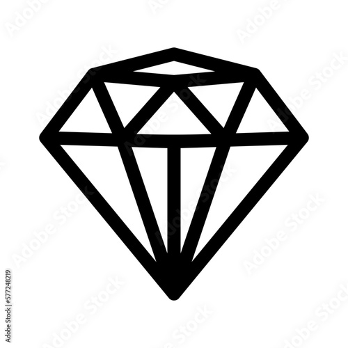 diamond icon or logo isolated sign symbol vector illustration - high quality black style vector icons
