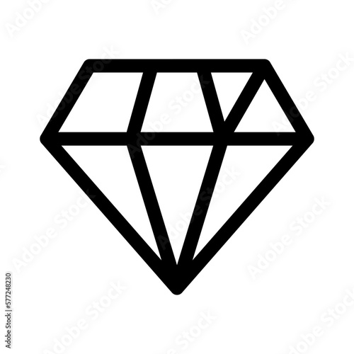 diamond icon or logo isolated sign symbol vector illustration - high quality black style vector icons
