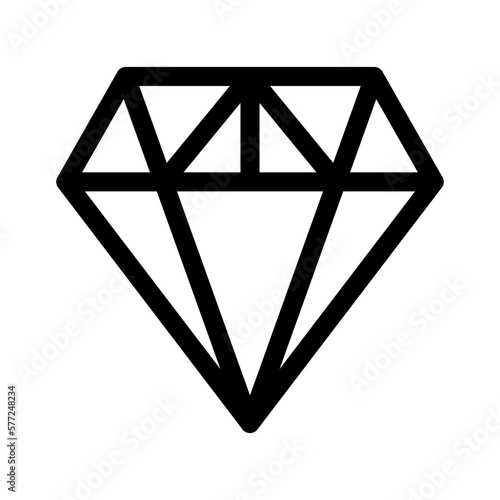 diamond icon or logo isolated sign symbol vector illustration - high quality black style vector icons
