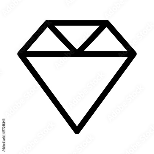 diamond icon or logo isolated sign symbol vector illustration - high quality black style vector icons
