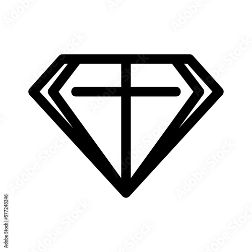 diamond icon or logo isolated sign symbol vector illustration - high quality black style vector icons
