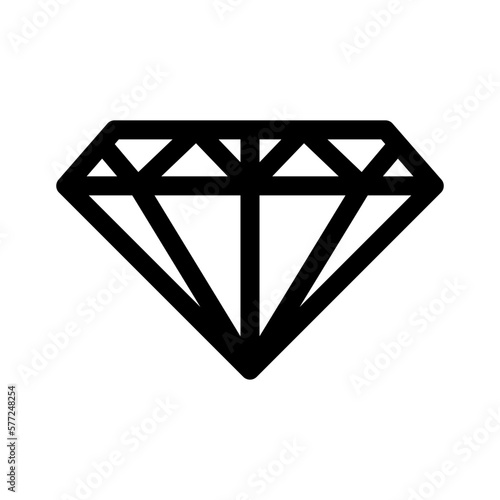 diamond icon or logo isolated sign symbol vector illustration - high quality black style vector icons
