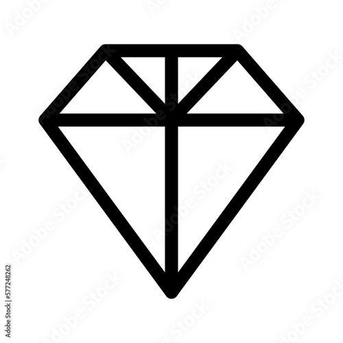 diamond icon or logo isolated sign symbol vector illustration - high quality black style vector icons
