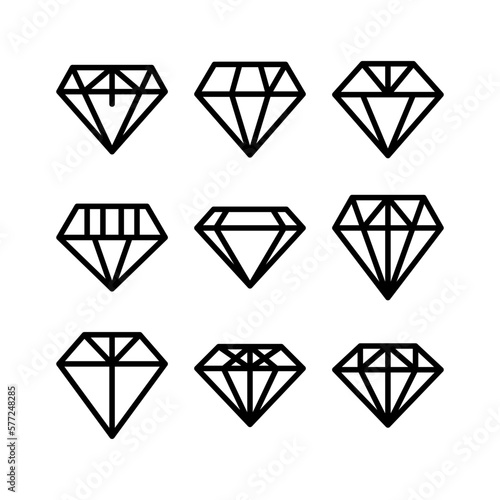 diamond icon or logo isolated sign symbol vector illustration - high quality black style vector icons
