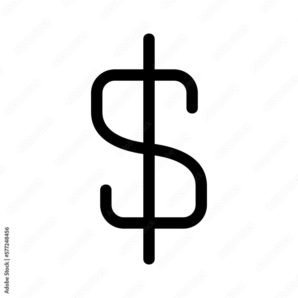 dollar icon or logo isolated sign symbol vector illustration - high quality black style vector icons

