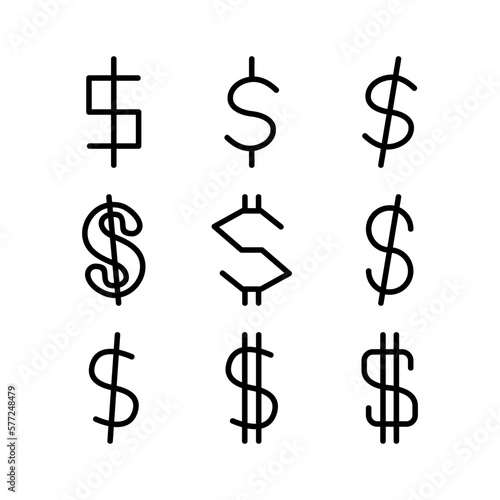 dollar icon or logo isolated sign symbol vector illustration - high quality black style vector icons
